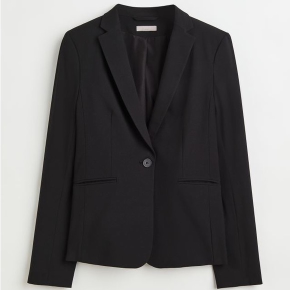 H&M Jackets & Blazers - NWT H&M Black Fitted Blazer (US Size L) (work/office suit jacket)